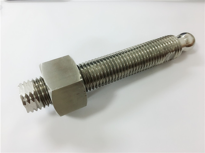 주문을 받아서 만들어진 고품질 cnc 선반 도는 티타늄 공 장식 못 잠 그개